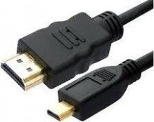 De Tech HDMI 2.0 Cable HDMI male - micro HDMI male 1.5m Μαύρο (18079)