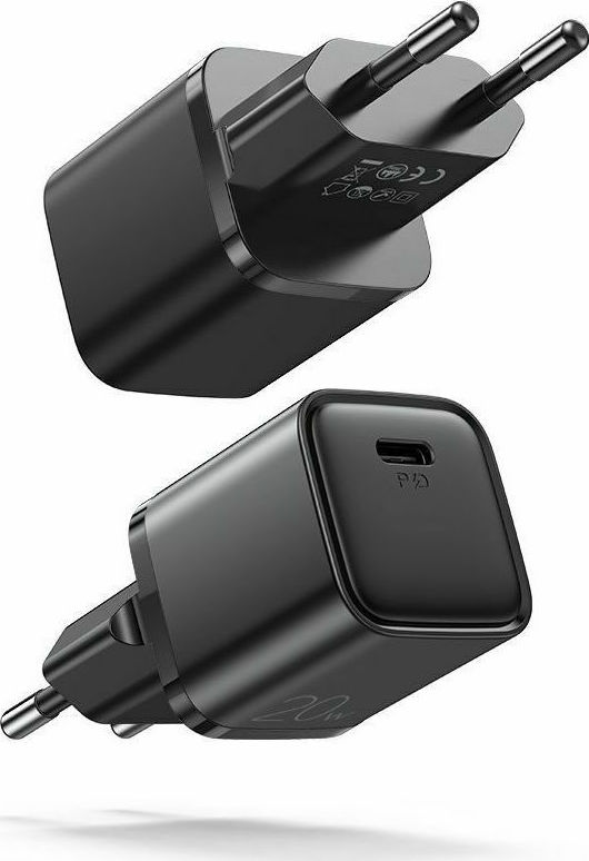 Joyroom Φορτιστής Χωρίς Καλώδιο με Θύρα USB-C Power Delivery Μαύρος (L-P202 )