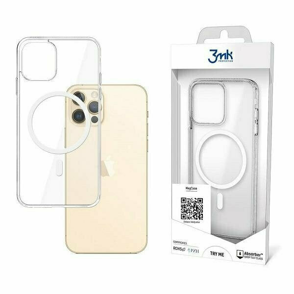 3MK MagCase Back Cover Σιλικόνης Διάφανο (iPhone 12 Pro Max)