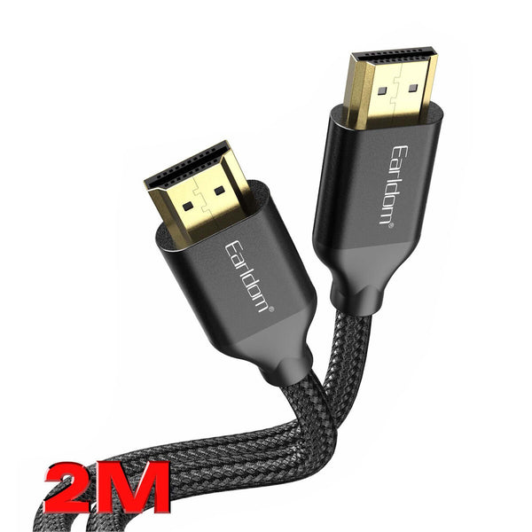 Cable Earldom ET-W26 HDMI - HDMI, 5m., 4K, Braided, Black - 18386